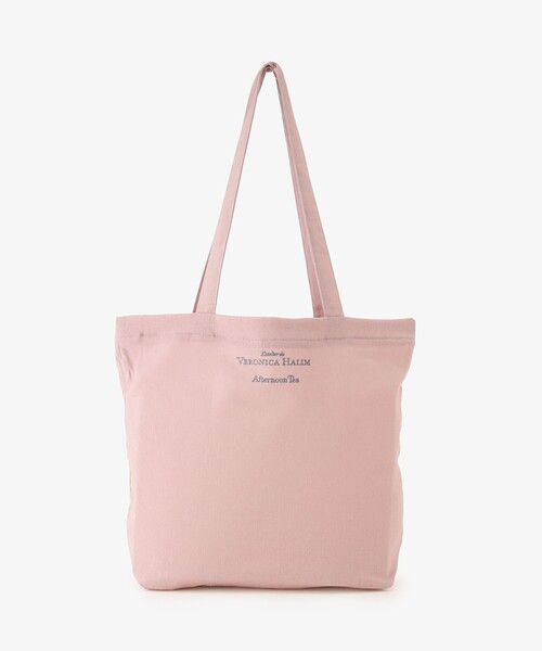 Afternoon Tea（アフタヌーンティー）の「リネン刺繍トートバッグ/ヴェロニカ・ハリム（トートバッグ・レディース・ブルー/アイボリー/ピンク・ONE SIZE）」の9枚目の写真