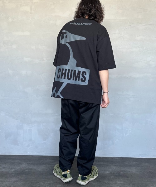 CHUMS（チャムス）の「【WEB限定】[CHUMS/チャムス] オーバーサイズ ブービーバックプリントTシャツ（Tシャツ/カットソー・レディース・ホワイト/ブラック/グレイッシュベージュ・M/L/XL）」の12枚目の写真