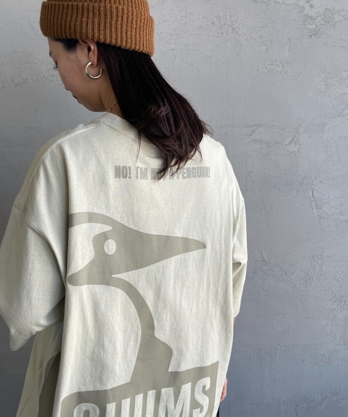 CHUMS（チャムス）の「【WEB限定】[CHUMS/チャムス] オーバーサイズ ブービーバックプリントTシャツ（Tシャツ/カットソー・レディース・ホワイト/ブラック/グレイッシュベージュ・M/L/XL）」の20枚目の写真