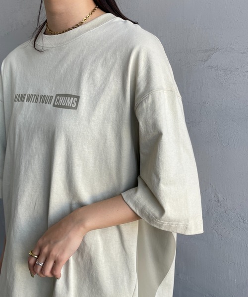 CHUMS（チャムス）の「【WEB限定】[CHUMS/チャムス] オーバーサイズ ブービーバックプリントTシャツ（Tシャツ/カットソー・レディース・ホワイト/ブラック/グレイッシュベージュ・M/L/XL）」の19枚目の写真