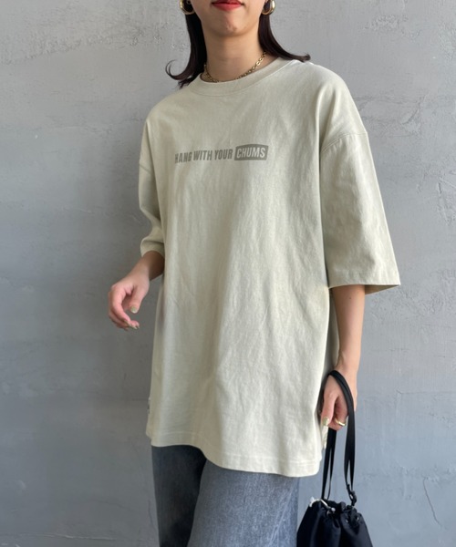 CHUMS（チャムス）の「【WEB限定】[CHUMS/チャムス] オーバーサイズ ブービーバックプリントTシャツ（Tシャツ/カットソー・レディース・ホワイト/ブラック/グレイッシュベージュ・M/L/XL）」の13枚目の写真