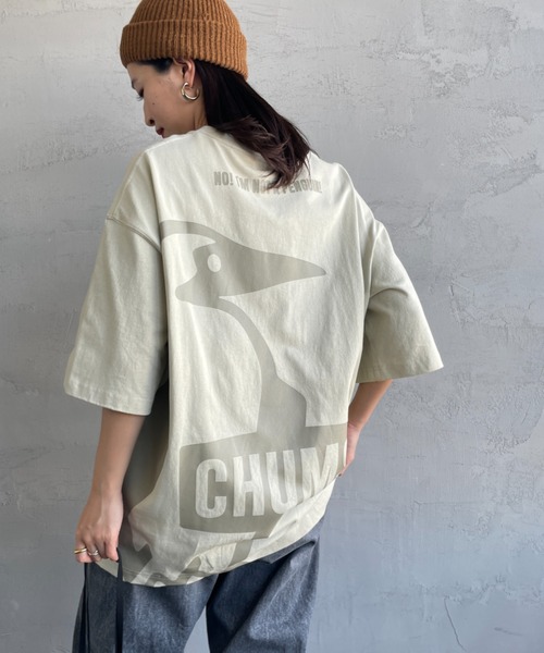 CHUMS（チャムス）の「【WEB限定】[CHUMS/チャムス] オーバーサイズ ブービーバックプリントTシャツ（Tシャツ/カットソー・レディース・ホワイト/ブラック/グレイッシュベージュ・M/L/XL）」の15枚目の写真