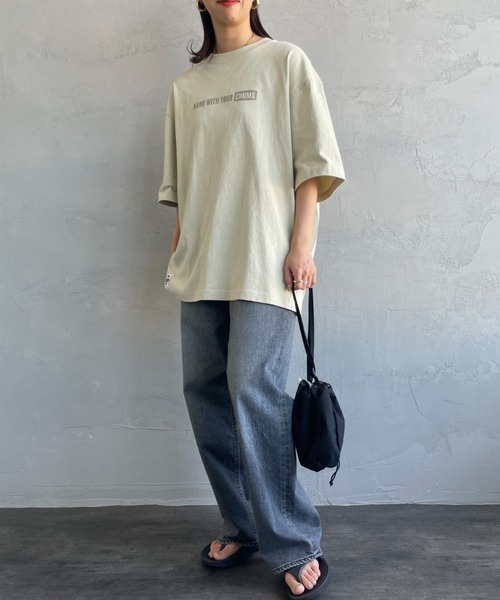 CHUMS（チャムス）の「【WEB限定】[CHUMS/チャムス] オーバーサイズ ブービーバックプリントTシャツ（Tシャツ/カットソー・レディース・ホワイト/ブラック/グレイッシュベージュ・M/L/XL）」の16枚目の写真
