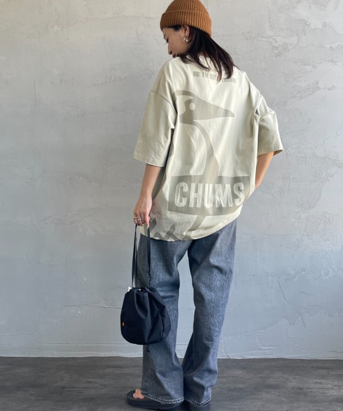 CHUMS（チャムス）の「【WEB限定】[CHUMS/チャムス] オーバーサイズ ブービーバックプリントTシャツ（Tシャツ/カットソー・レディース・ホワイト/ブラック/グレイッシュベージュ・M/L/XL）」の18枚目の写真