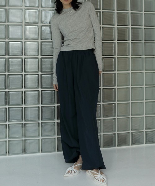 anuke（アンヌーク）の「anuke Nylon Volume Pants ナイロン