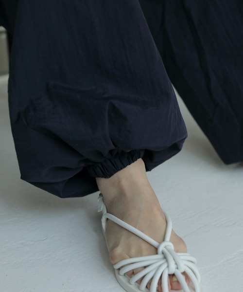 anuke Nylon Volume Pants 36 ネイビー