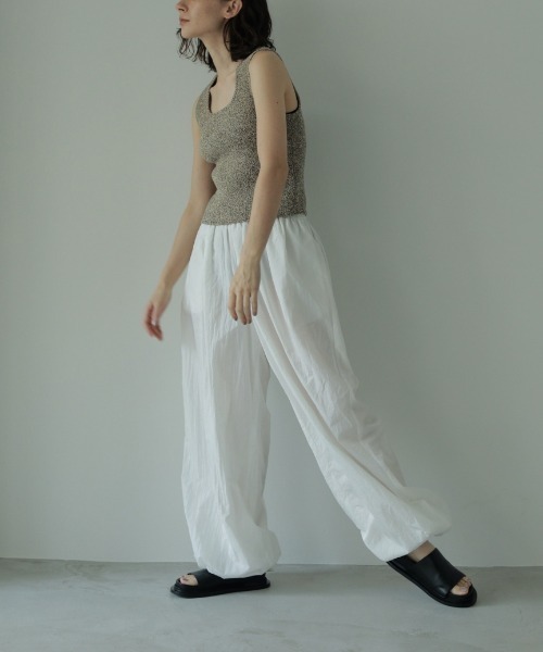 anuke（アンヌーク）の「anuke Nylon Volume Pants ナイロン
