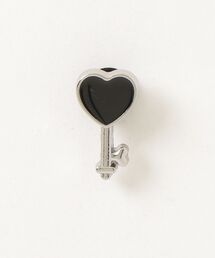 crocs JIBBITZ Silver and Black Heart Key / クロックス ジビッツ シルバー アンド ブラック ハート キー