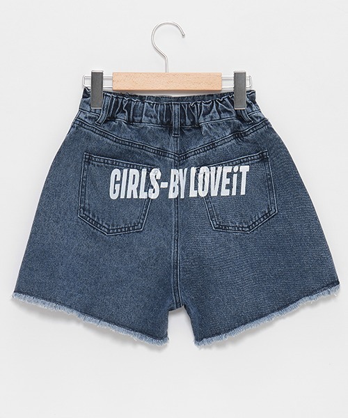 by LOVEiT(バイラビット)の「バックロゴダメージデニムショートパンツ(デニムパンツ・キッズ・ブルー/ブラック・120cm/130cm/140cm/150cm/160cm)」の12枚目の写真