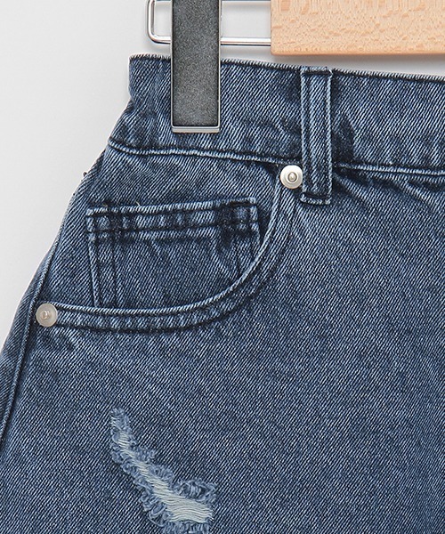 by LOVEiT(バイラビット)の「バックロゴダメージデニムショートパンツ(デニムパンツ・キッズ・ブルー/ブラック・120cm/130cm/140cm/150cm/160cm)」の16枚目の写真