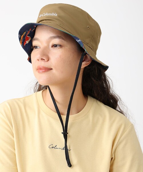 Columbia（コロンビア）の「Columbia/ グリーンホーンメドーバケット /コロンビア（ハット・レディース・オレンジ/アッシュグレー/ブラック/ネイビー/ブラウン/ブラック系その他・S/M/L/XL）」の4枚目の写真