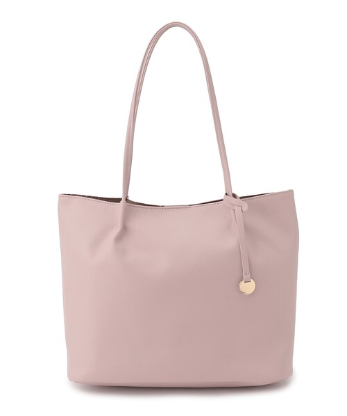 ITS'DEMO（イッツデモ）の「◆【通勤】軽量合皮タックハンドルA4トート（トートバッグ・レディース・ライトブルー/ブラック/ブラウン系/アイボリー/ライトパープル・00）」の5枚目の写真