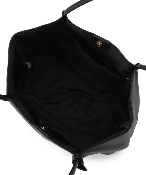 ITS'DEMO（イッツデモ）の「◆【通勤】軽量合皮タックハンドルA4トート（トートバッグ・レディース・ライトブルー/ブラック/ブラウン系/アイボリー/ライトパープル・00）」の12枚目の写真