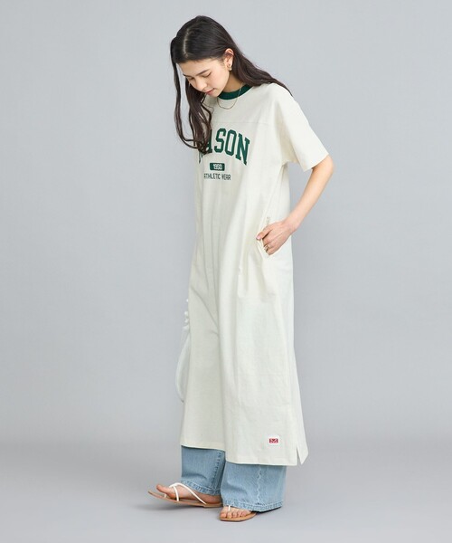 coen(コーエン)の「MASON(メイソン)別注リンガーロゴワンピース(ワンピース・レディース・オフホワイト/ネイビー/ダークグレー・FREE)」の11枚目の写真