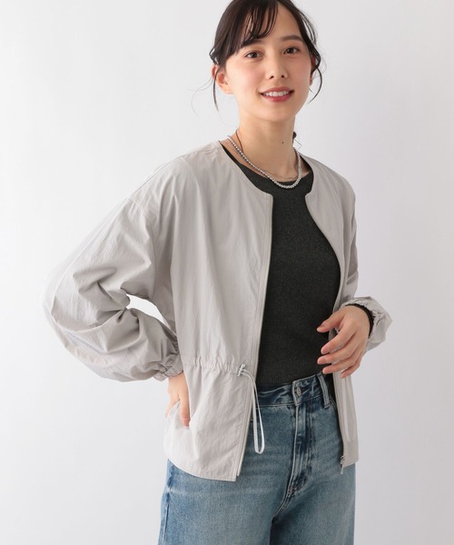 GLOBAL WORK（グローバルワーク）の「ナイロンノーカラーブルゾン