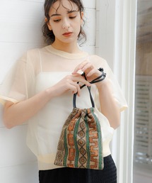 LAKOLE | ジャガード巾着2WAYショルダーバッグ / 105062(ショルダーバッグ)