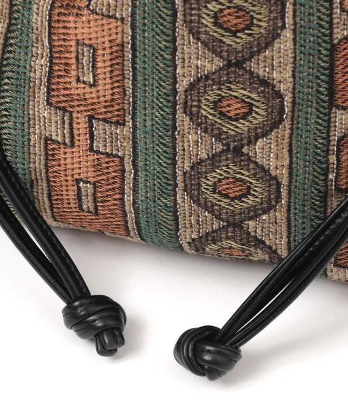 LAKOLE（ラコレ）の「ジャガード巾着2WAYショルダーバッグ / 105062（ショルダーバッグ・レディース・ピンク/ブラウン・FREE）」の7枚目の写真