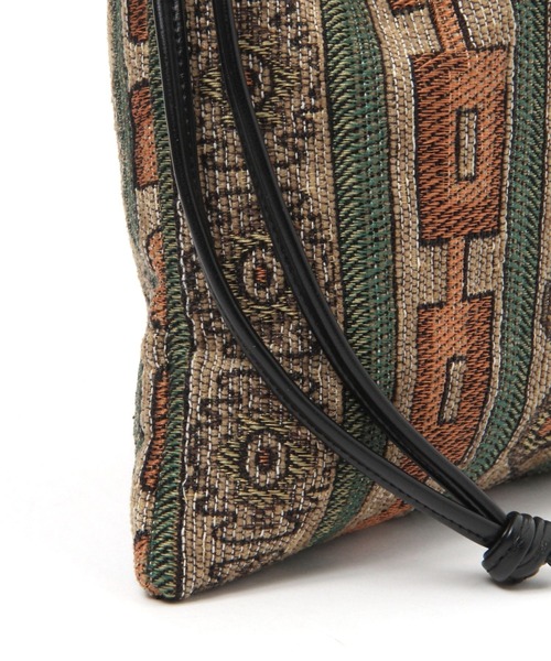 LAKOLE（ラコレ）の「ジャガード巾着2WAYショルダーバッグ / 105062（ショルダーバッグ・レディース・ピンク/ブラウン・FREE）」の6枚目の写真