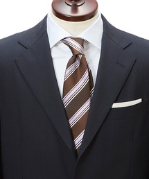 Cricket（クリケット）の「【CRICKET】クリケットトラッド経糸ポリエステル緯糸シルクストライプネクタイ（ネクタイ）」