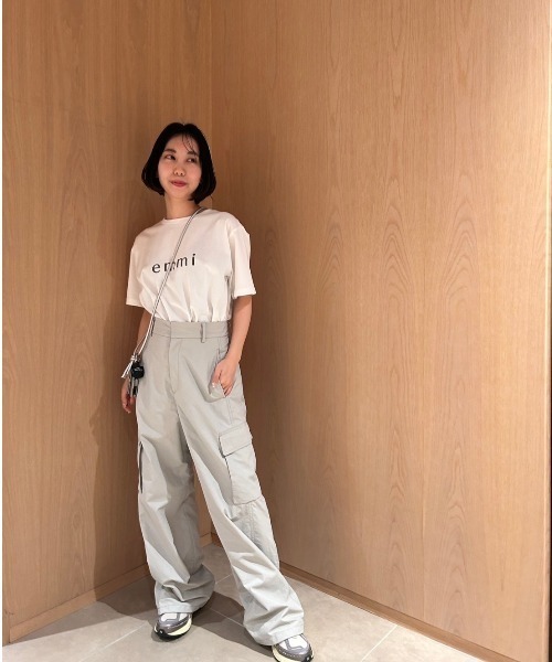 emmi（エミ）の「ナイロンワークパンツ（その他パンツ・レディース・ミント/ダークグレー/ホワイト・1/0）」の13枚目の写真