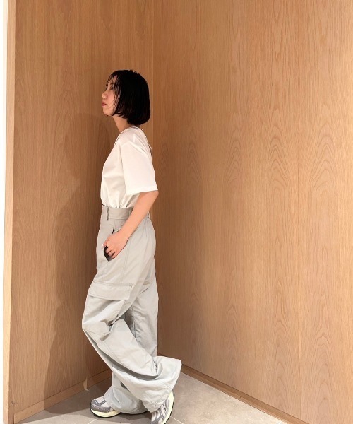 emmi（エミ）の「ナイロンワークパンツ（その他パンツ・レディース・ミント/ダークグレー/ホワイト・1/0）」の14枚目の写真