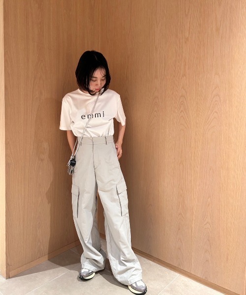 emmi（エミ）の「ナイロンワークパンツ（その他パンツ・レディース・ミント/ダークグレー/ホワイト・1/0）」の16枚目の写真