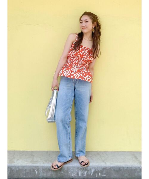 Ungrid(アングリッド)の「リメイクデザインルーズデニム(デニムパンツ・レディース・ブルー/ブラック・23inch/24inch/25inch/26inch)」の6枚目の写真