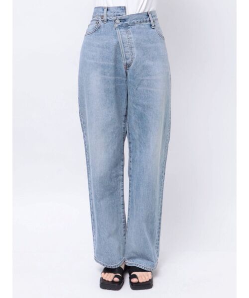 Ungrid(アングリッド)の「リメイクデザインルーズデニム(デニムパンツ・レディース・ブルー/ブラック・23inch/24inch/25inch/26inch)」の7枚目の写真