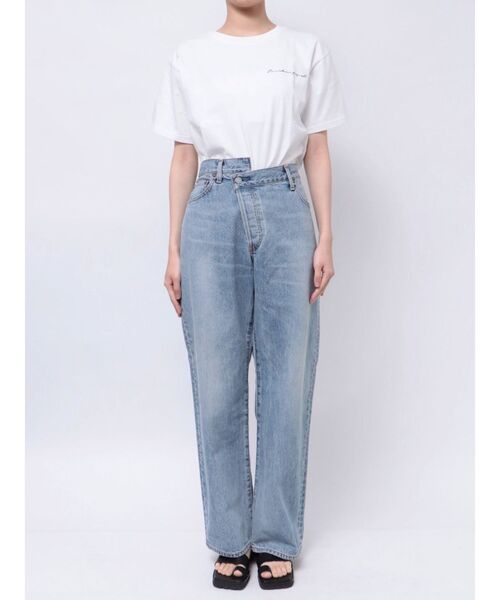 Ungrid(アングリッド)の「リメイクデザインルーズデニム(デニムパンツ・レディース・ブルー/ブラック・23inch/24inch/25inch/26inch)」の14枚目の写真