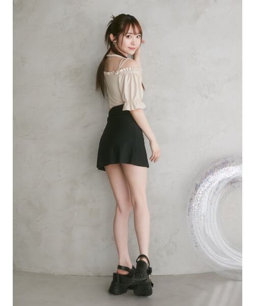 EATME（イートミー）の「カットアウトフリルスイムワンピース（水着