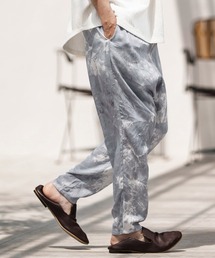 mp12362- Unevenly Dyed Chambray Balloon Silhouette Pants バルーンパンツ