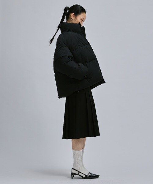 セール】DRAWSTRING SHORT ECO DOWN JACKET / ドロストショートエコ