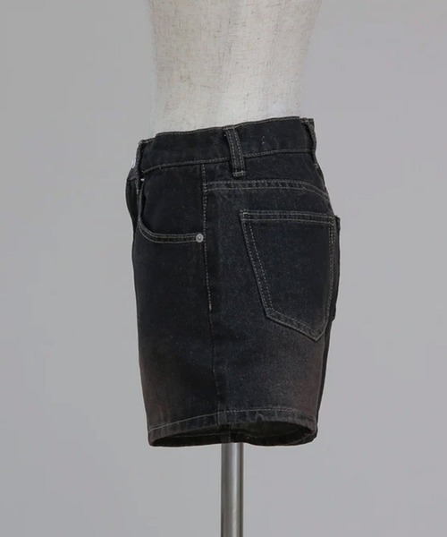 脚長ミニデニムパンツ【RL】（デニムパンツ）｜RiLi（リリ）