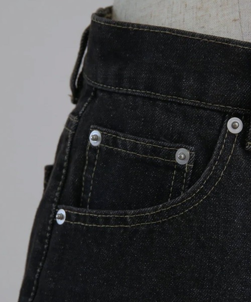 脚長ミニデニムパンツ【RL】（デニムパンツ）｜RiLi（リリ）