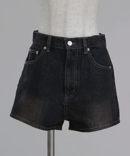 脚長ミニデニムパンツ【RL】（デニムパンツ）｜RiLi（リリ）