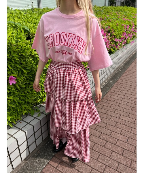 WC(ダブル シー)の「BROOKLYNロゴ ビッグTee(Tシャツ/カットソー・レディース・グレー/ピンク/ネイビー・FREE)」の17枚目の写真