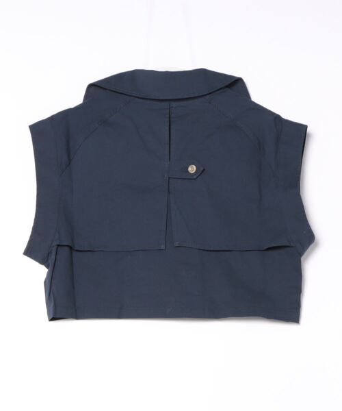 Settimissimo（セッティミッシモ）の「ショート トレンチ ジレ ベスト【セットアップ着用可】（ベスト・レディース・ベージュ/ネイビー・FREE）」の4枚目の写真