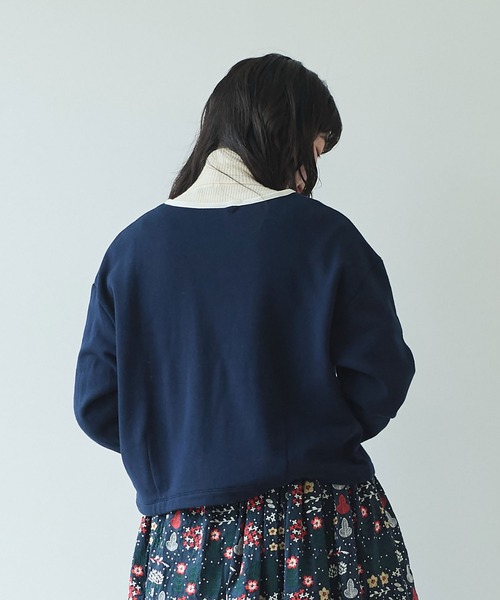 ビュルデサボン　◯30/10裏毛 パイピングカーディガン .　コン bulle de savon（ビュルデサボン）の「《bulle de savon 30th