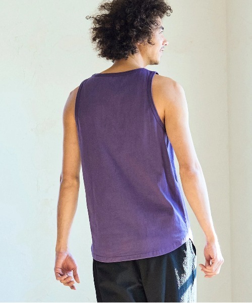 go slow caravan（ゴースローキャラバン）の「USA/C ラウンドタンクトップ（タンクトップ・メンズ・ホワイト/ブラック/バイオレット・LARGE/MEDIUM）」の19枚目の写真
