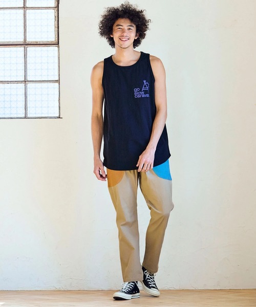 go slow caravan（ゴースローキャラバン）の「USA/C ラウンドタンクトップ（タンクトップ・メンズ・ホワイト/ブラック/バイオレット・LARGE/MEDIUM）」の9枚目の写真