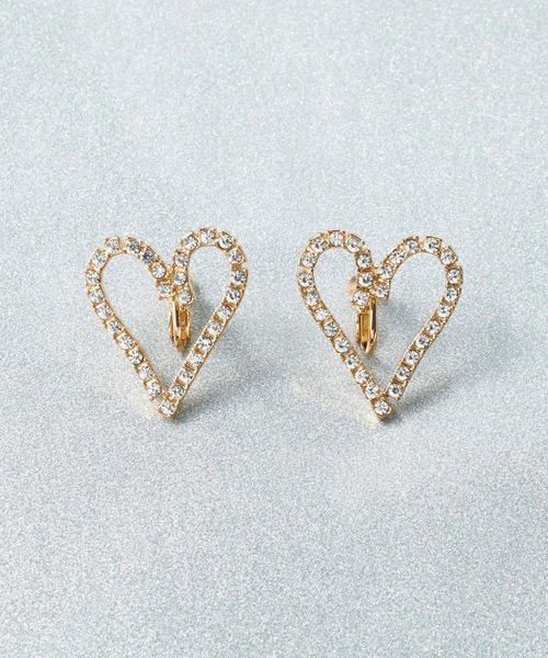 新品　mellowfukushima　umber heart　バレッタイヤリング 新品 mellowfukushima umber heart バレッタイヤリング