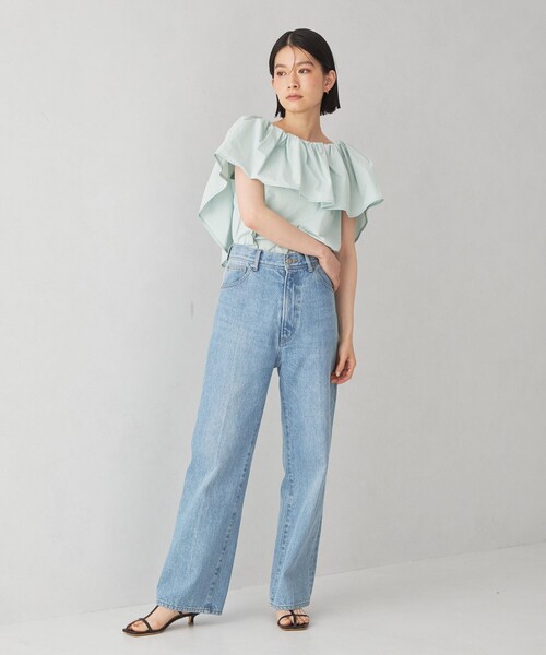 EMMEL REFINES（エメルリファインズ）の「＜EMMEL REFINES＞EM ハイウエスト ストレートデニム 2（デニムパンツ・レディース・ダークグレー/コバルトブルー・XS/M/S）」の17枚目の写真