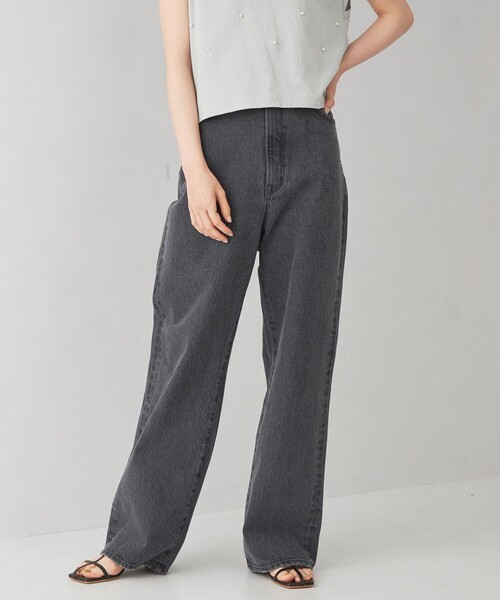 EMMEL REFINES（エメルリファインズ）の「＜EMMEL REFINES＞EM ハイウエスト ストレートデニム 2（デニムパンツ・レディース・ダークグレー/コバルトブルー・XS/M/S）」の19枚目の写真