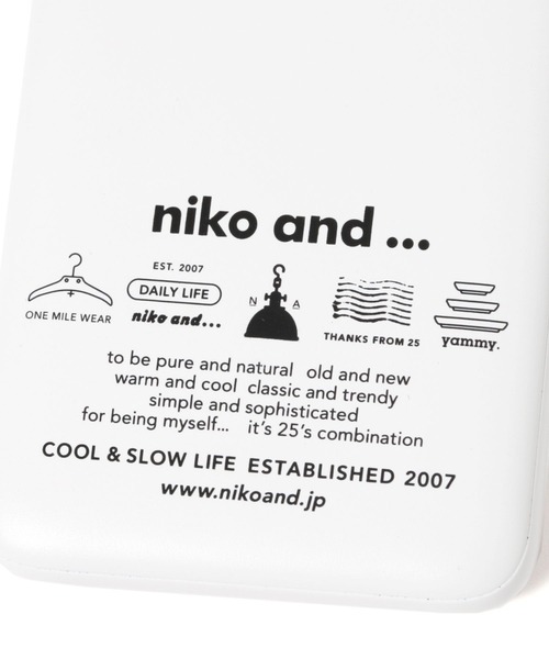 niko and...(ニコアンド)の「オリジナルニコロゴモバイルバッテリー5000mAh(スマホグッズ・レディース・ブラック/ホワイト・0)」の3枚目の写真