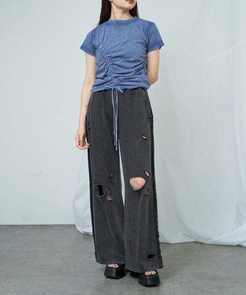 RAY CASSIN（レイカズン）の「ストレッチボリュームサンダル（サンダル・レディース・ブラック/カーキ・SMALL/LARGE/MEDIUM）」の3枚目の写真