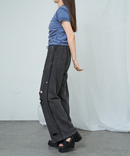 RAY CASSIN（レイカズン）の「ストレッチボリュームサンダル（サンダル・レディース・ブラック/カーキ・SMALL/LARGE/MEDIUM）」の4枚目の写真