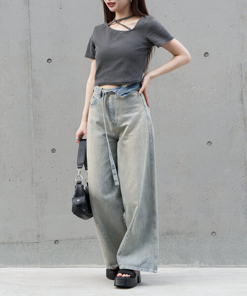 RAY CASSIN（レイカズン）の「ストレッチボリュームサンダル（サンダル・レディース・ブラック/カーキ・SMALL/LARGE/MEDIUM）」の7枚目の写真