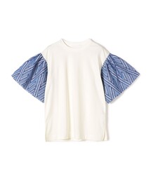 Giboulee（ジブール）の「Giboulee:〈手洗い可能〉カット ジャカード コンビ プルオーバー（Tシャツ/カットソー）」