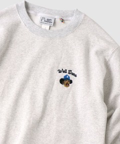 10.3oz  Well Done刺繍スウェットシャツ