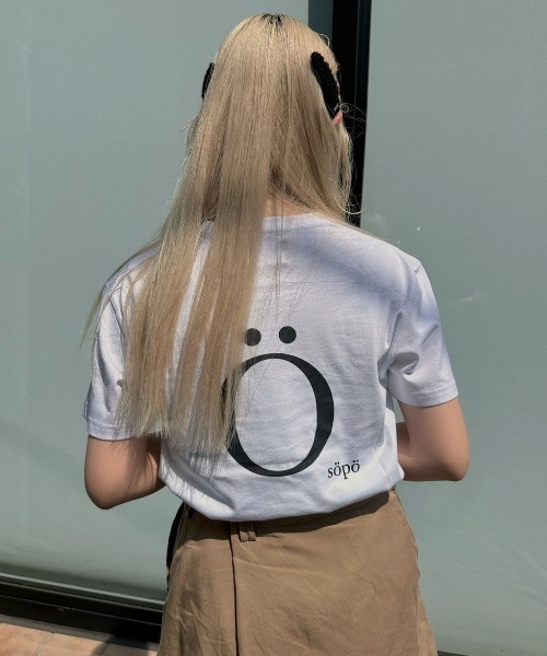 tシャツ 「ZOZOTOWN限定」LHP×momo/Organic cotton「aurinkoo」logo print T (Ladys)/lhpm ZOZOTOWN限定】LHP×momo/Organic cotton【aurinkoo】logo print